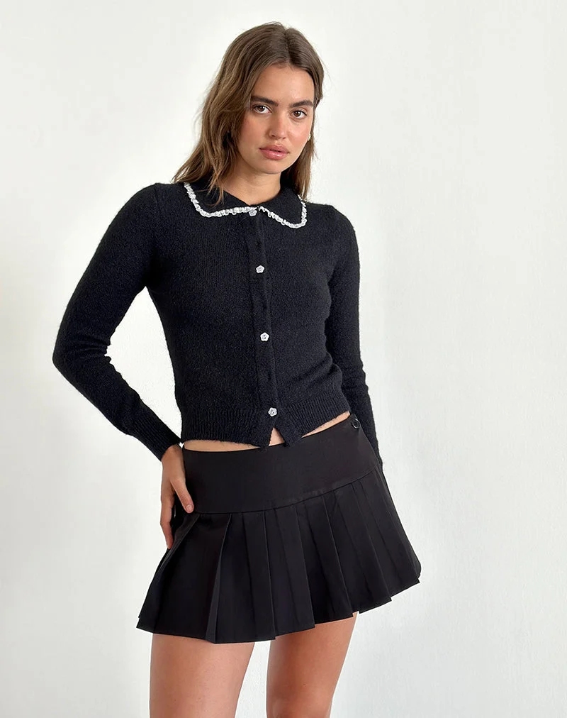 Jaiko Cardigan en tricot noir