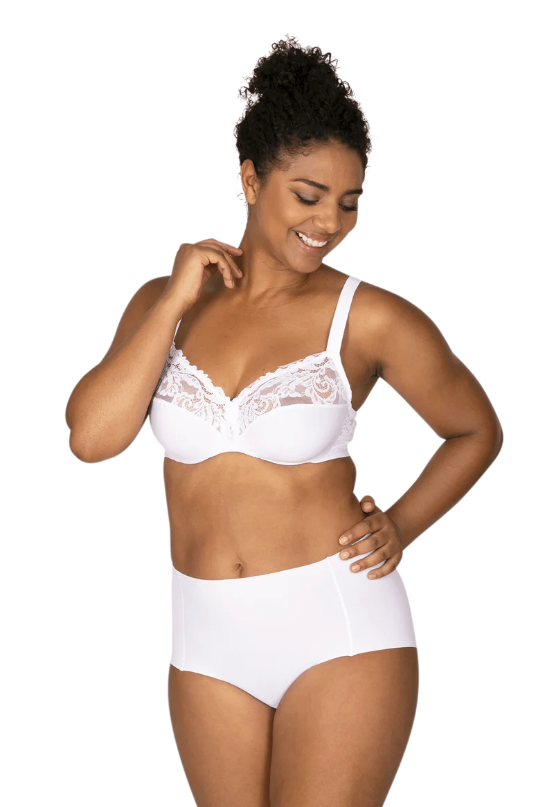 Culotte Haute Microfibre Invisi Galbe - Blanc