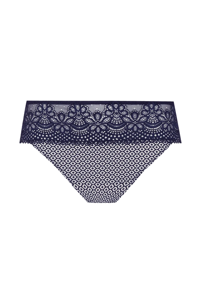 Slip brésilien dentelle et microfibre L'irrésistible - Illusion
