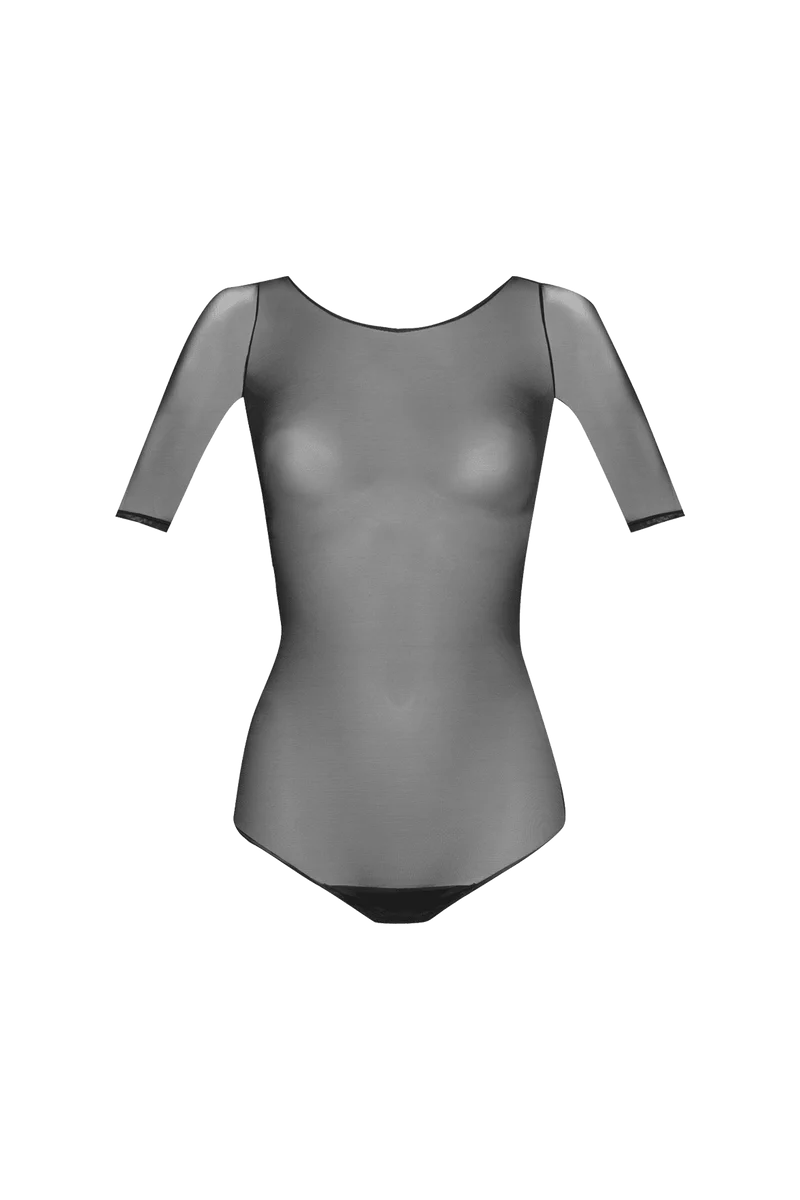 Body résille manches 3/4 Graphik - Noir