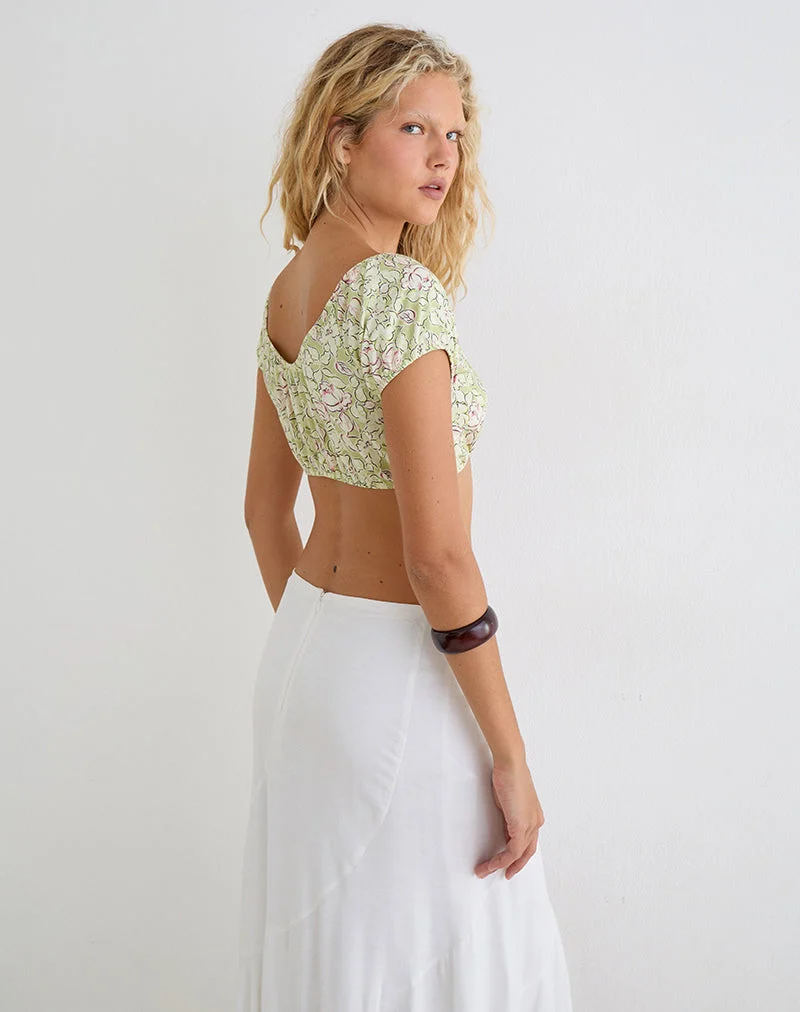 Haut Jiha, couleur « Blooming Lily Green »