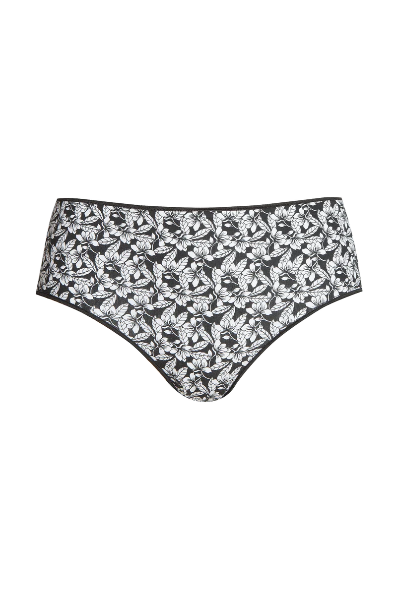 Lot de 3 Slips - Trio Imprimé Floral - Imprimé noir