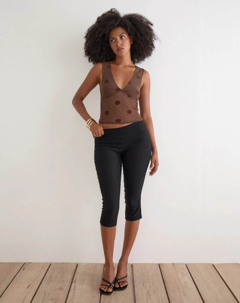 Découvrez le haut « Top in Big Polka Brown »