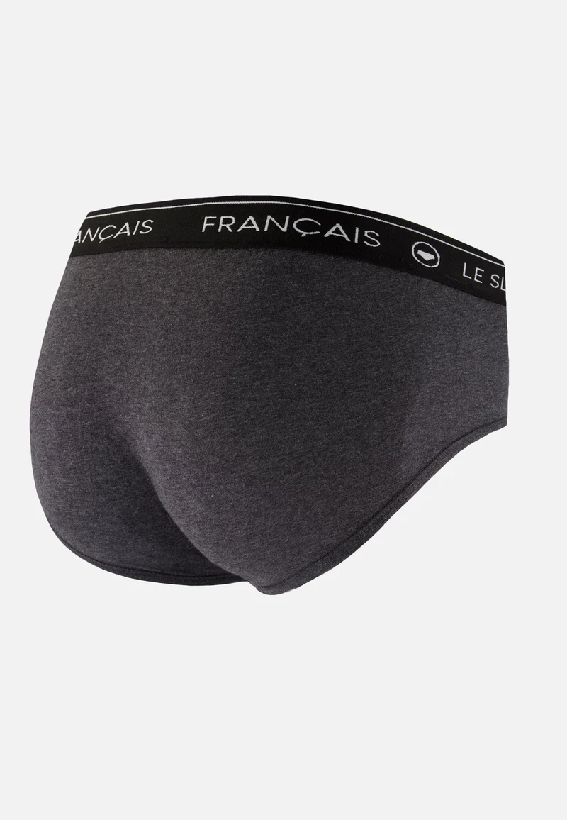 Slip gris en coton - Intrépide Gris Anthracite