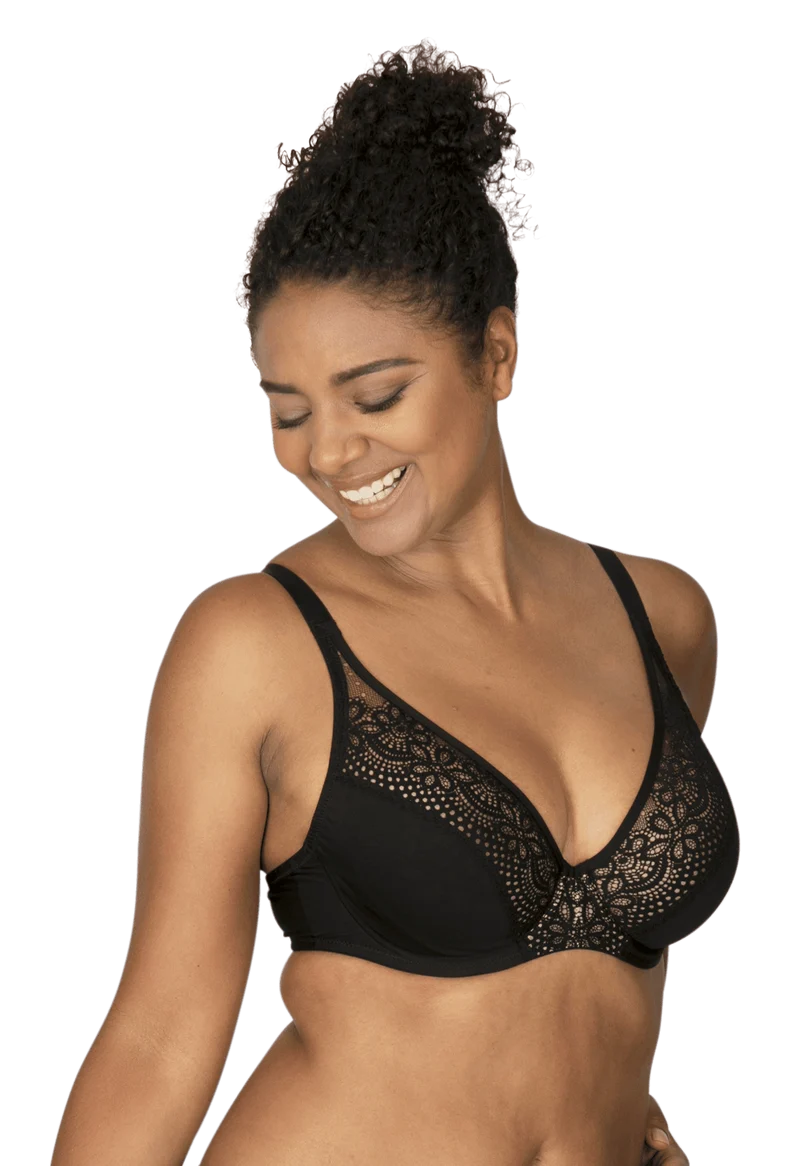 Soutien-gorge foulard à armatures L'irrésistible - Noir