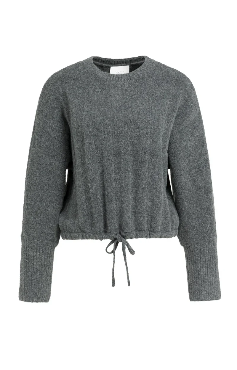 Pull ample à ourlet ajustable