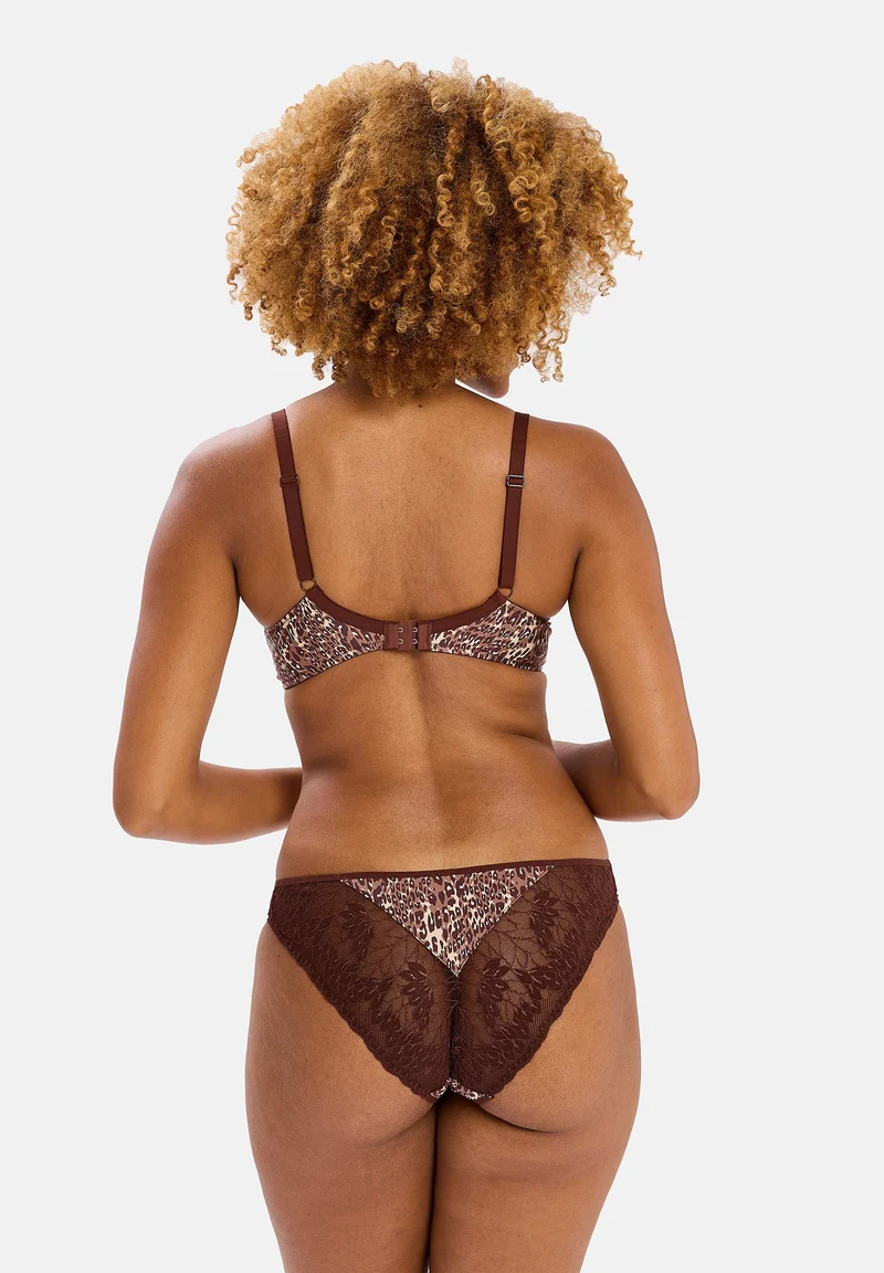 Ensemble Naia avec collants et tote bag léopard