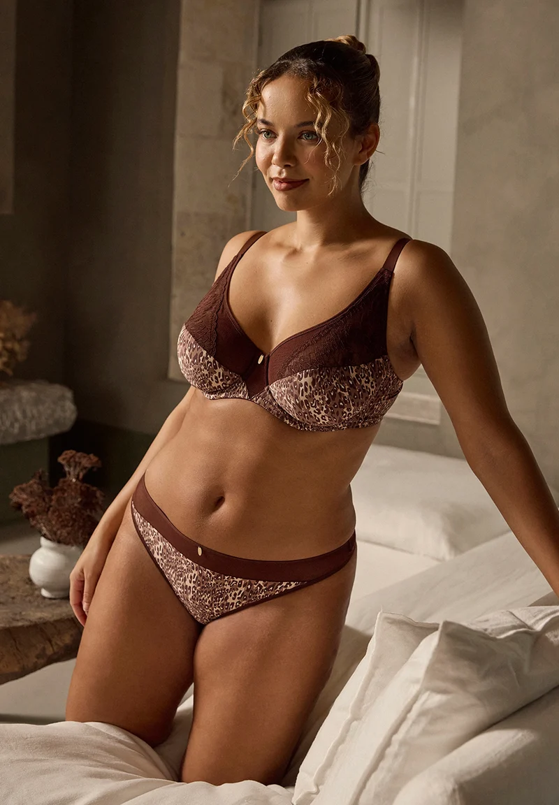 String Naia Guépard Chocolat