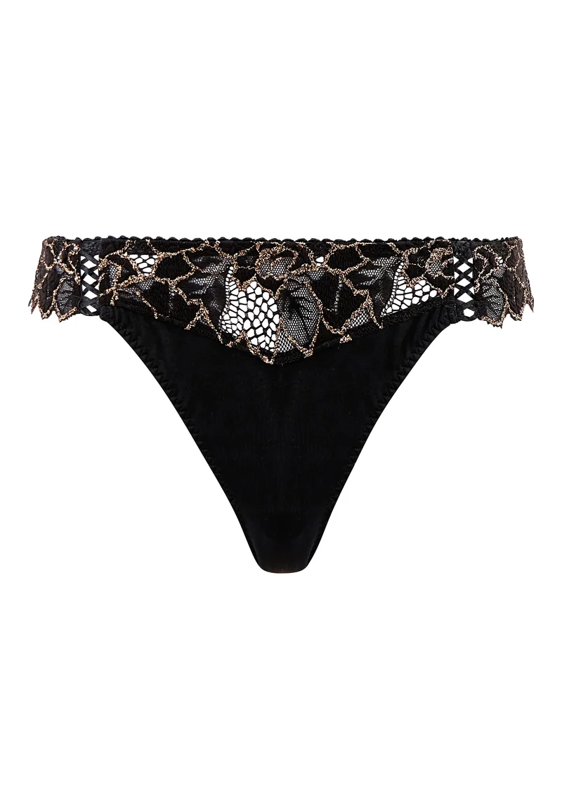 Tanga Arum Party Noir Cuivré