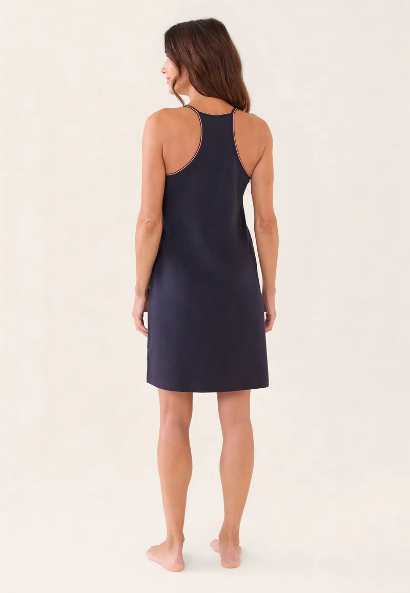 Nuisette marine en coton - Capricieuse Marine