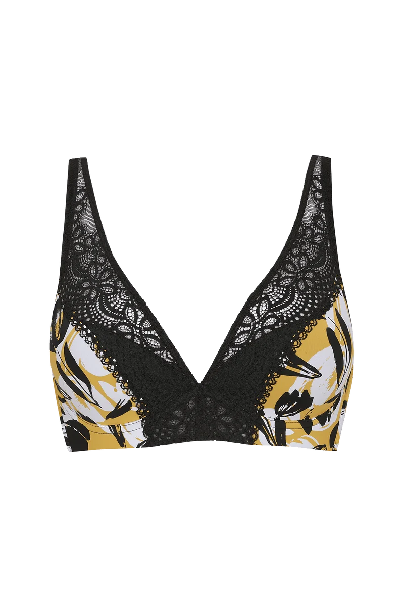 Soutien-gorge coques en dentelle et microfibre L'irrésistible - Esquisse