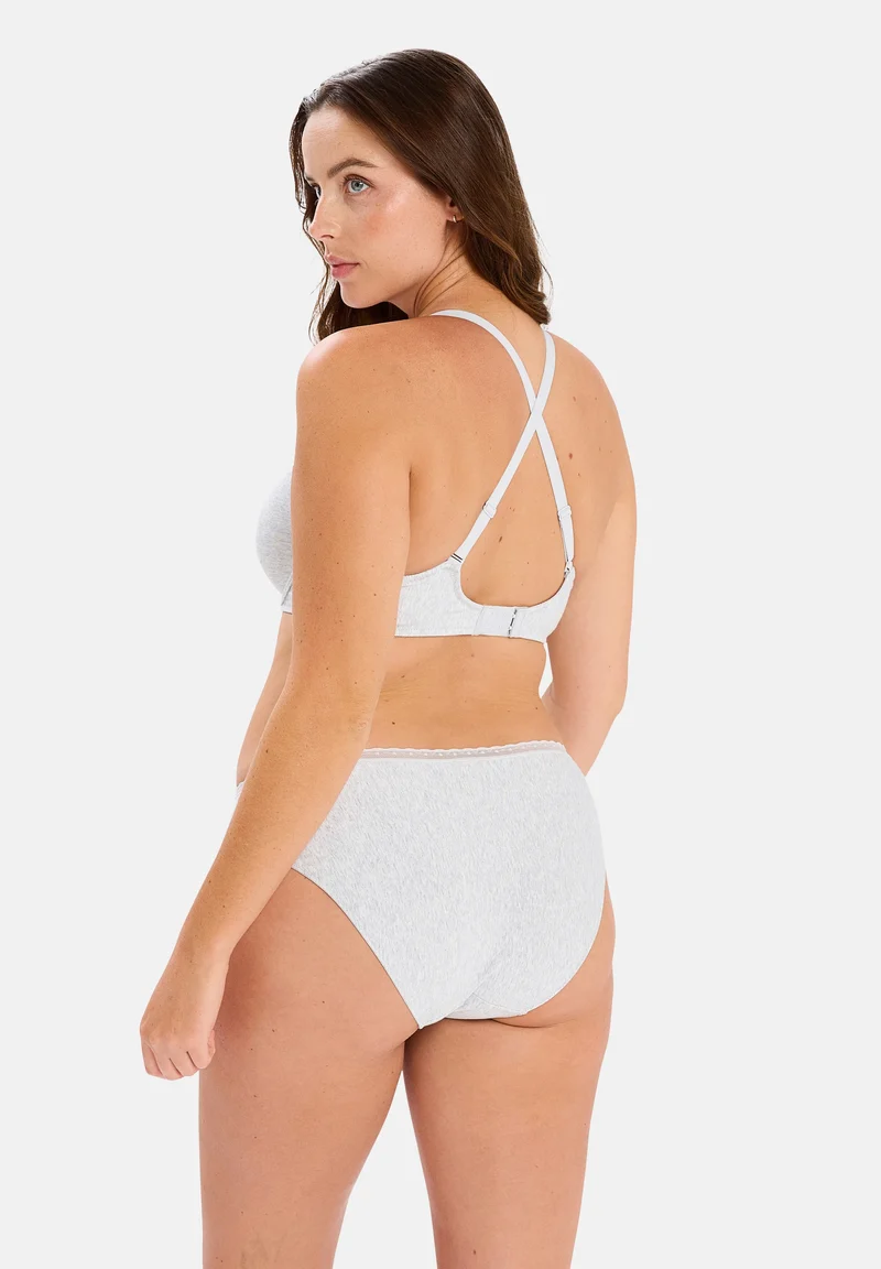Lot de 2 soutiens-gorge Romie Noir et Gris Chiné Fumé