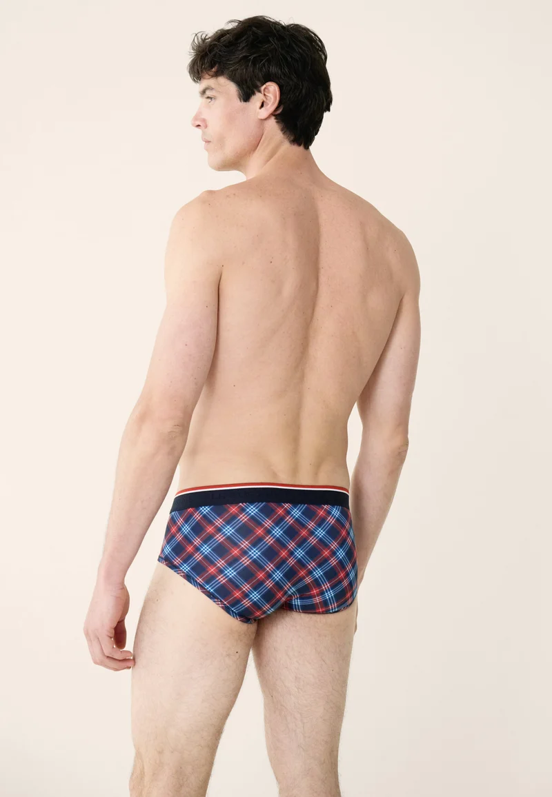 Slip à carreaux tricolores - Terrible Tartan Bleu Blanc Rouge