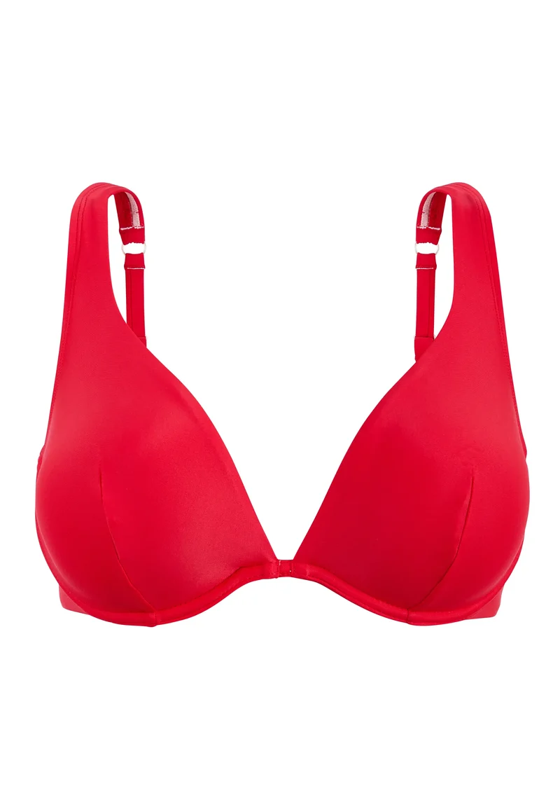 Haut de maillot de bain plongeant Bombinhas Rouge