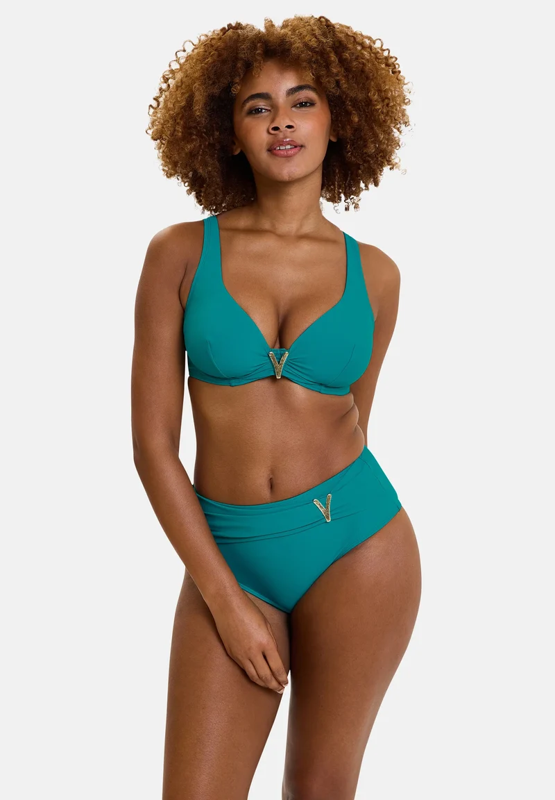 Culotte de bain taille haute Managua Vert Amalfi