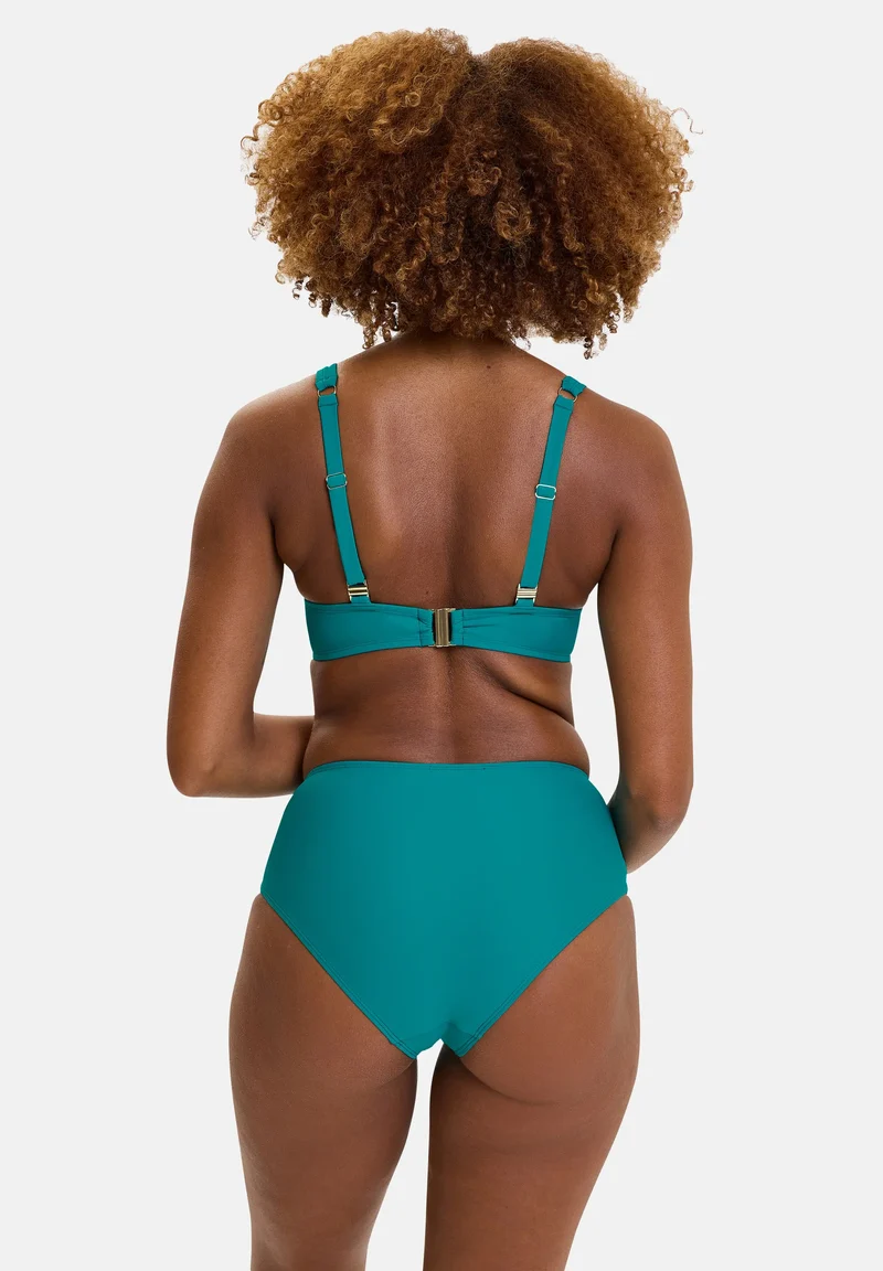 Culotte de bain taille haute Managua Vert Amalfi