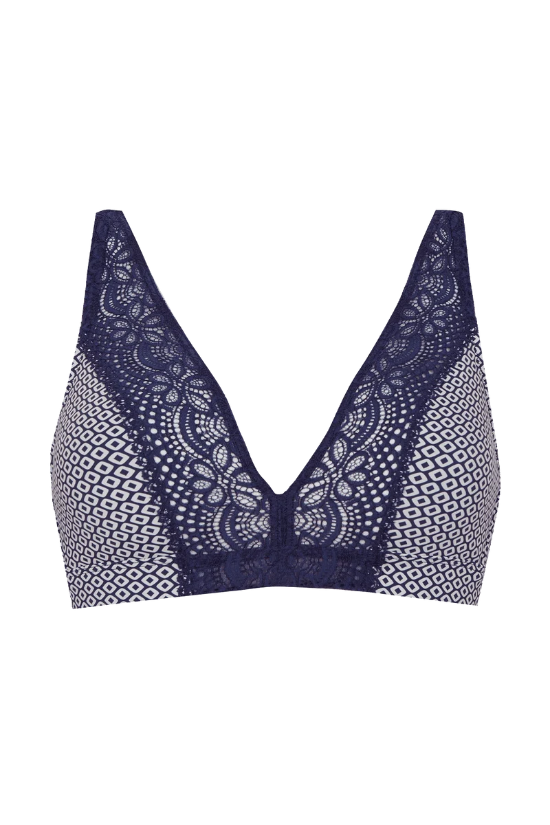 Soutien-gorge foulard sans armatures en dentelle et en microfibre L'irrésistible - Illusion