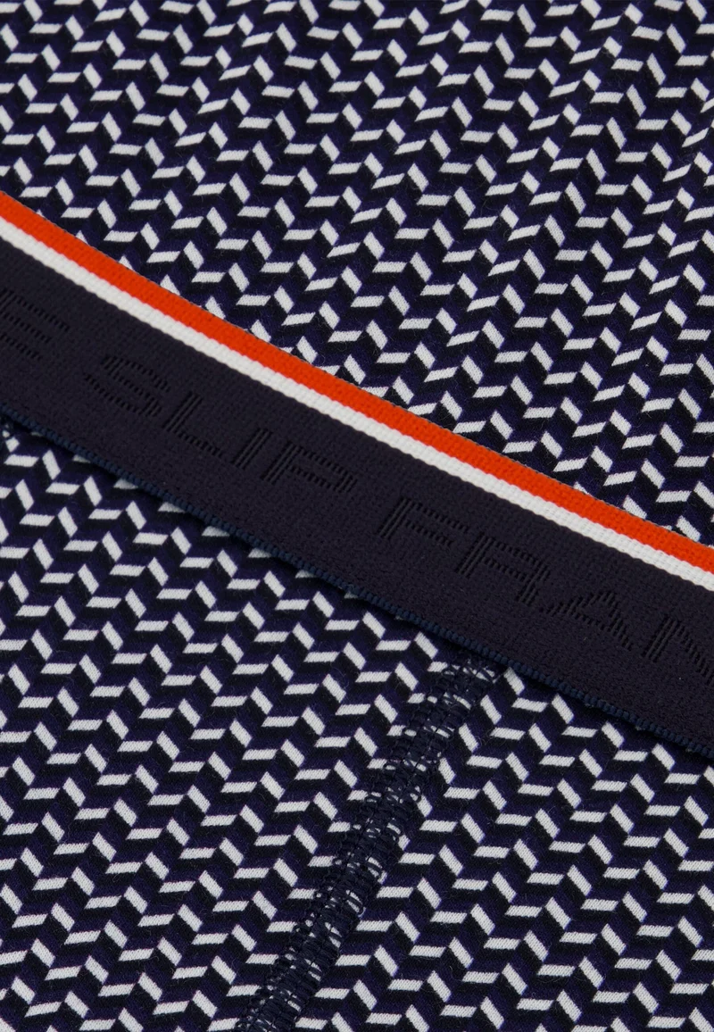 Boxer marinière bleu en coton - Marius Chevron