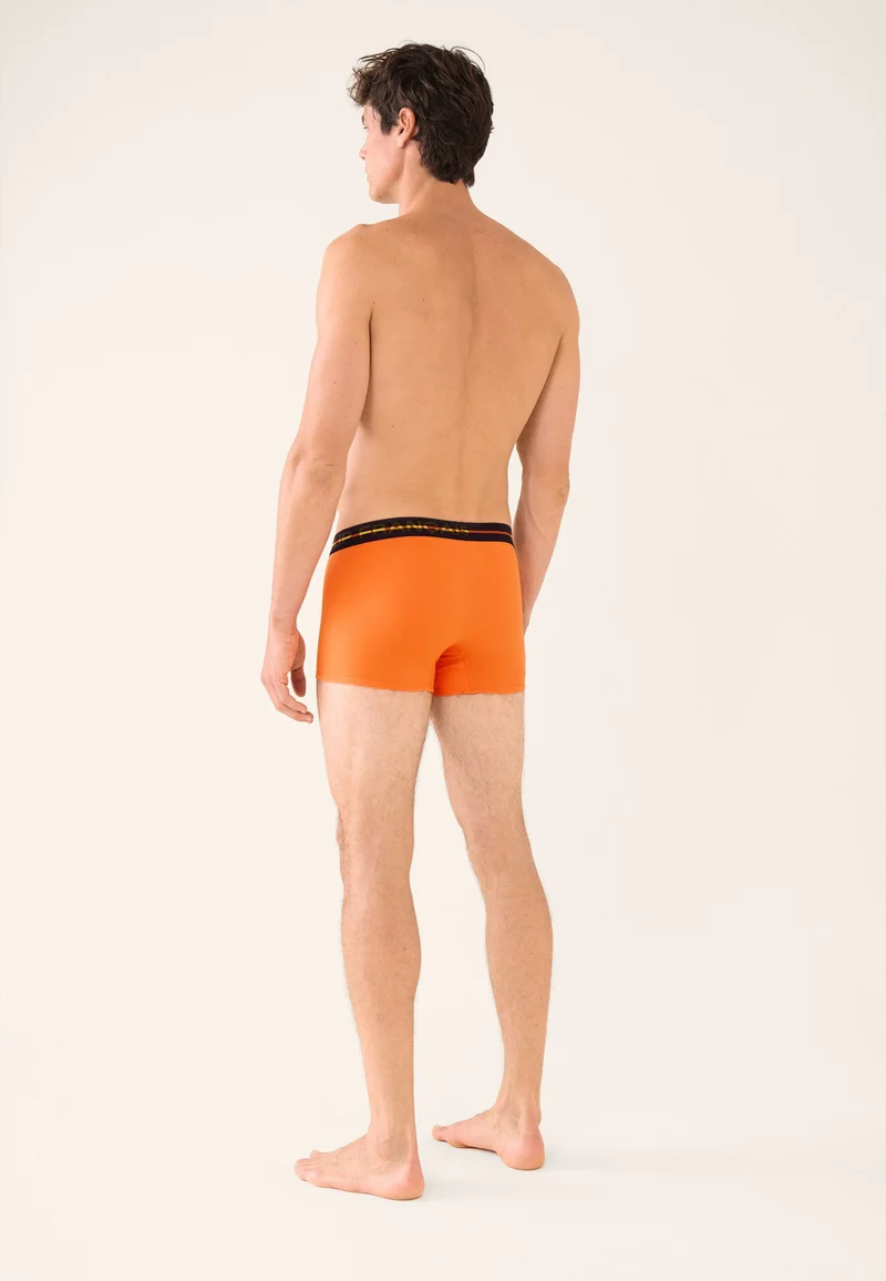 Boxer orange en coton - Redoutable Orange Pur
