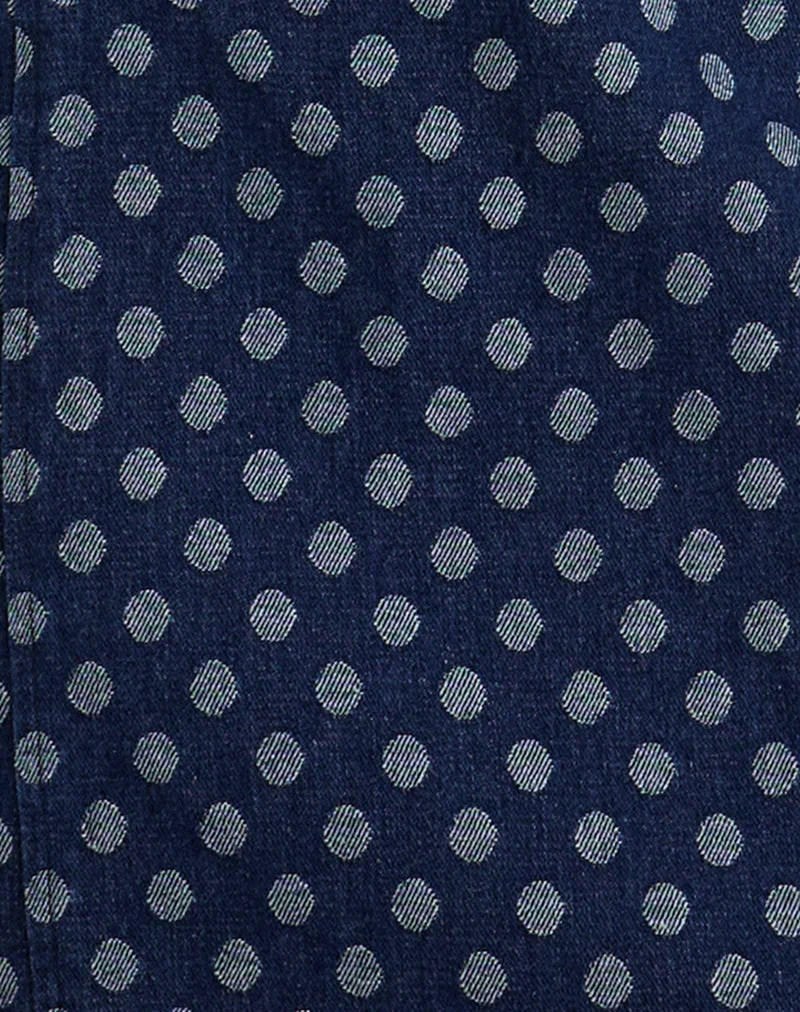Ayura Dress in Polka Chambray Indigo