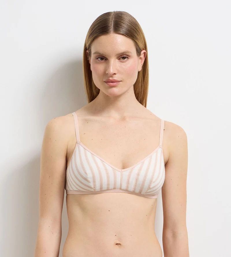 Soutien-gorge sans armatures crème rose Dim x Ines de la Fressange
