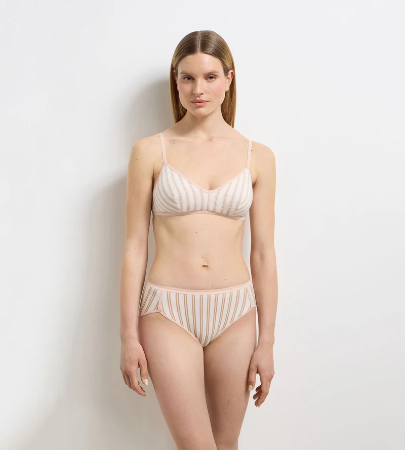 Soutien-gorge sans armatures crème rose Dim x Ines de la Fressange