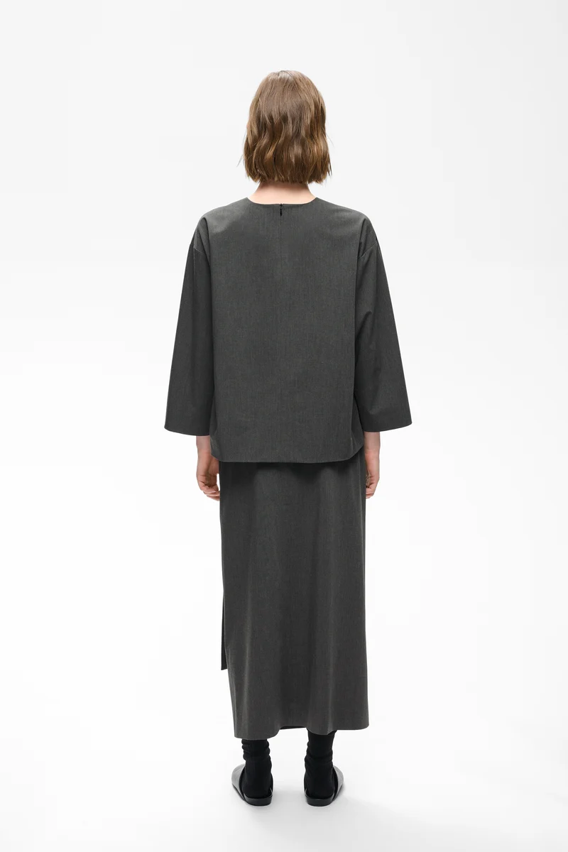 Blouse structurée à manches larges Cleoh