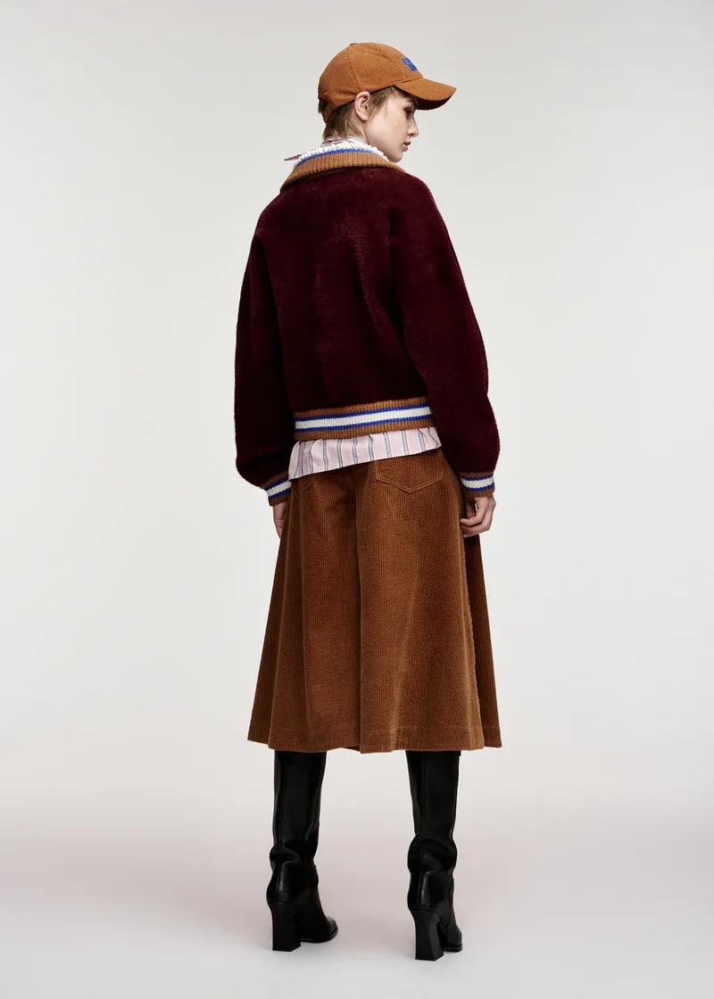 Blouson à col perlé Kamore