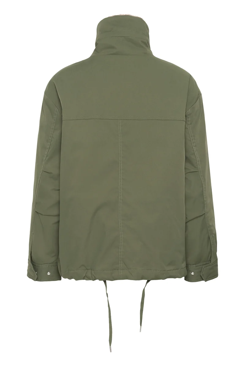 Manteau court Cathia doublé sherpa à col montant