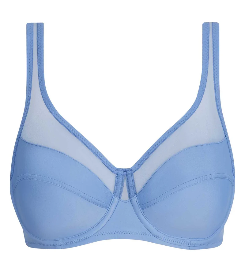 Soutien-gorge emboîtant à armatures bleu lin Generous Classic