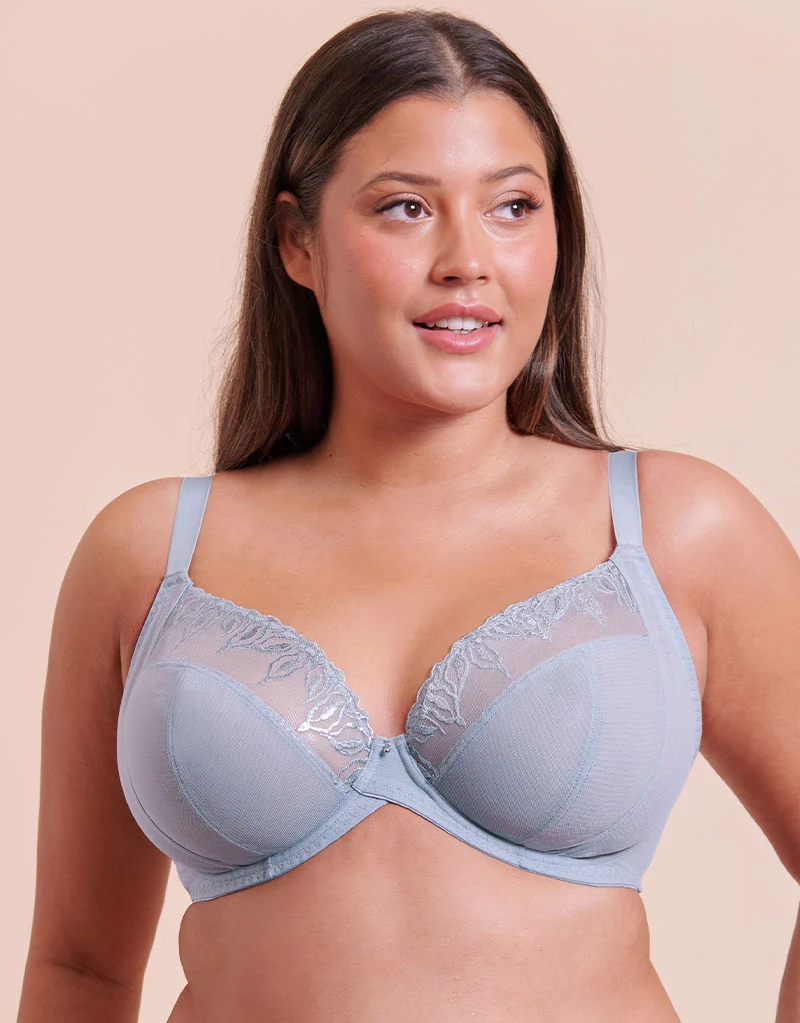 Curvy Kate Flare Full Cup Plunge Side Support Bra Powder Blue