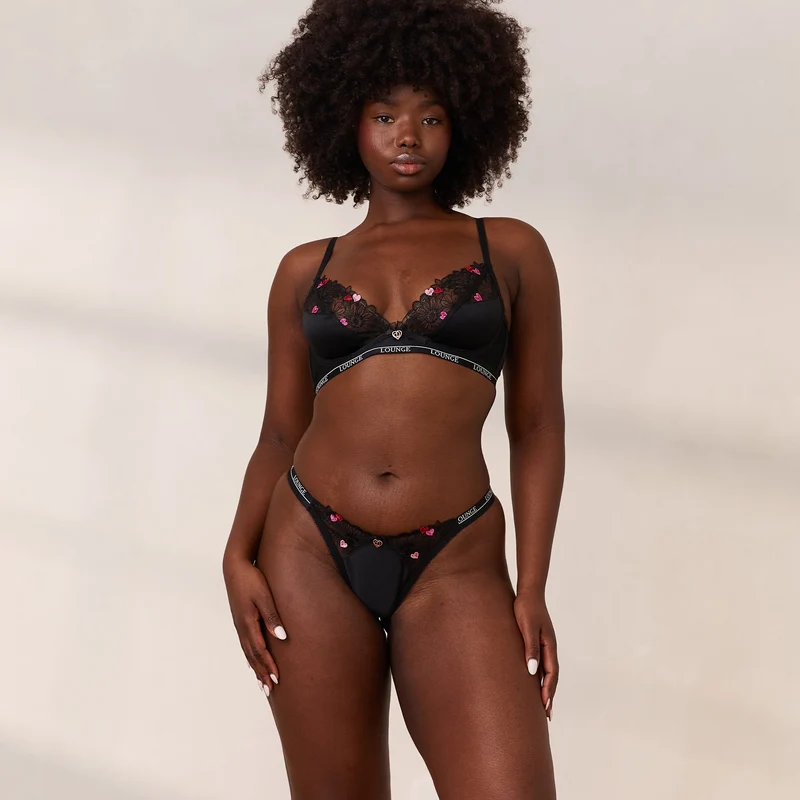 Zalia Plunge Soutien-Gorge - Noir