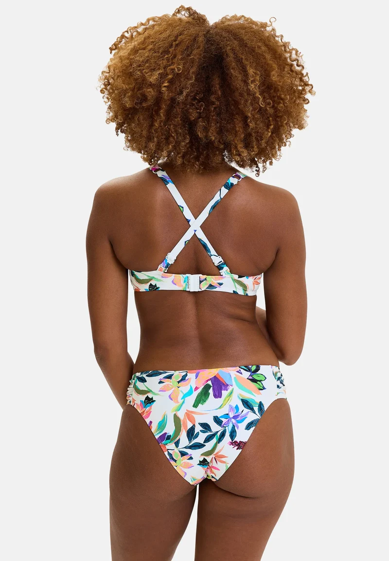 Haut de maillot de bain avec armatures Barbade Paradis Tropical Blanc