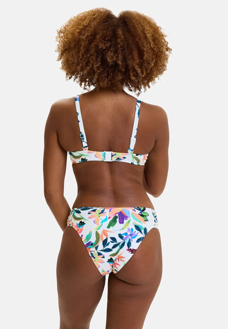 Slip de bain Barbade Paradis Tropical Blanc