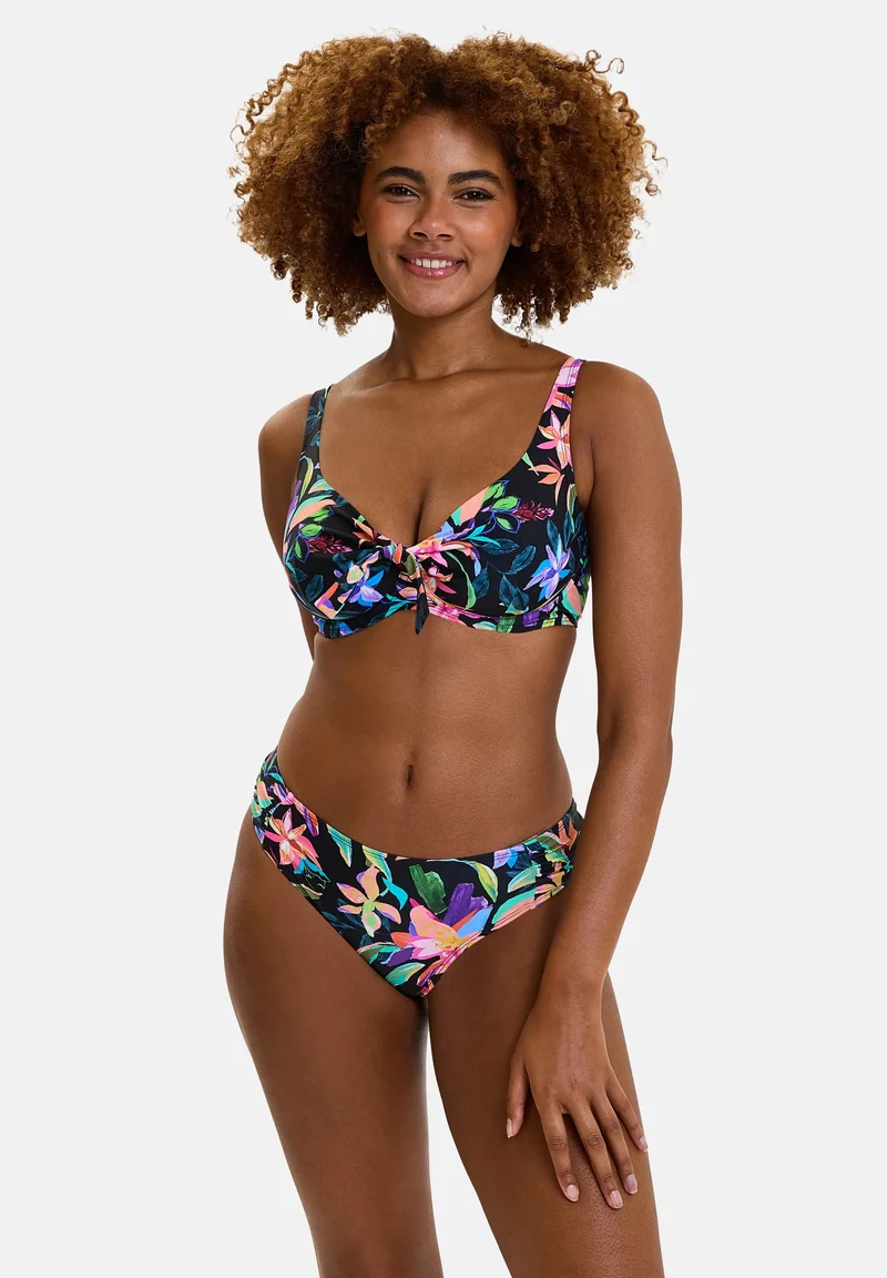 Slip de bain Barbade Paradis Tropical Noir