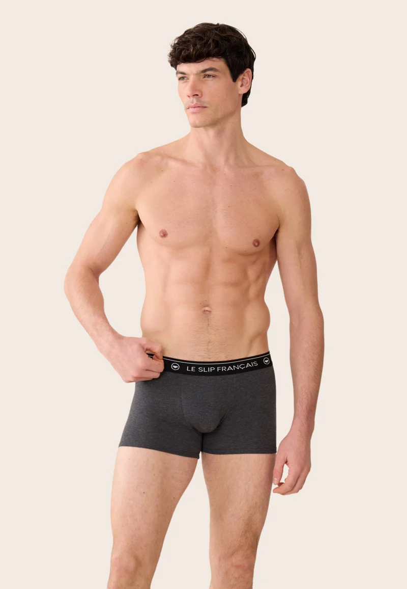 Lot de 5 boxers en coton - Boxers 5 Nuances De Gris