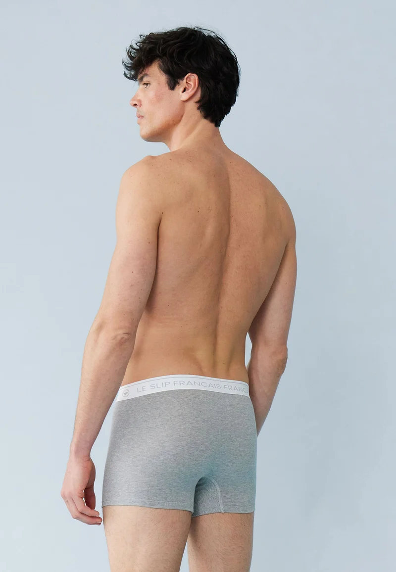 Lot de 5 boxers en coton - Boxers 5 Nuances De Gris