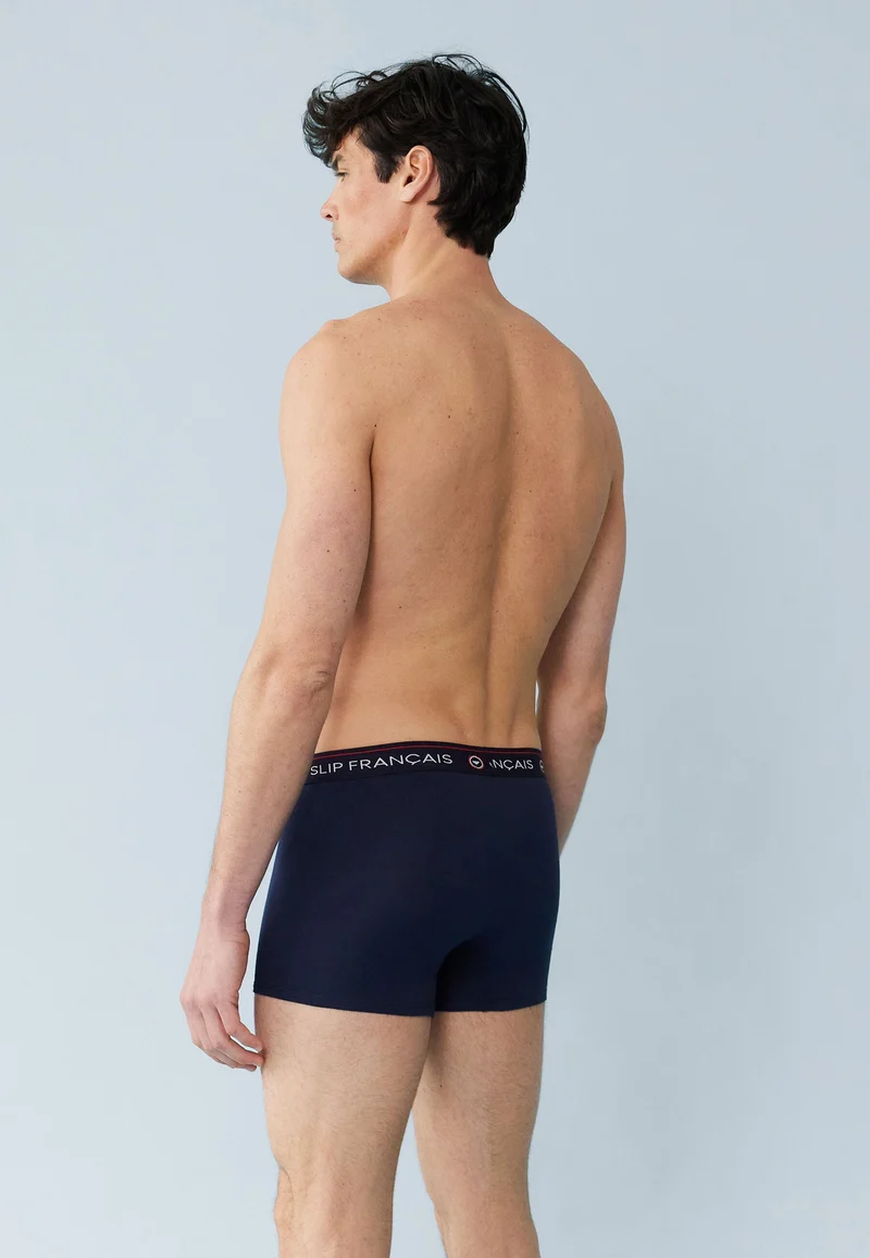 Lot de 5 boxers en coton - Boxers Nuances De Bleu