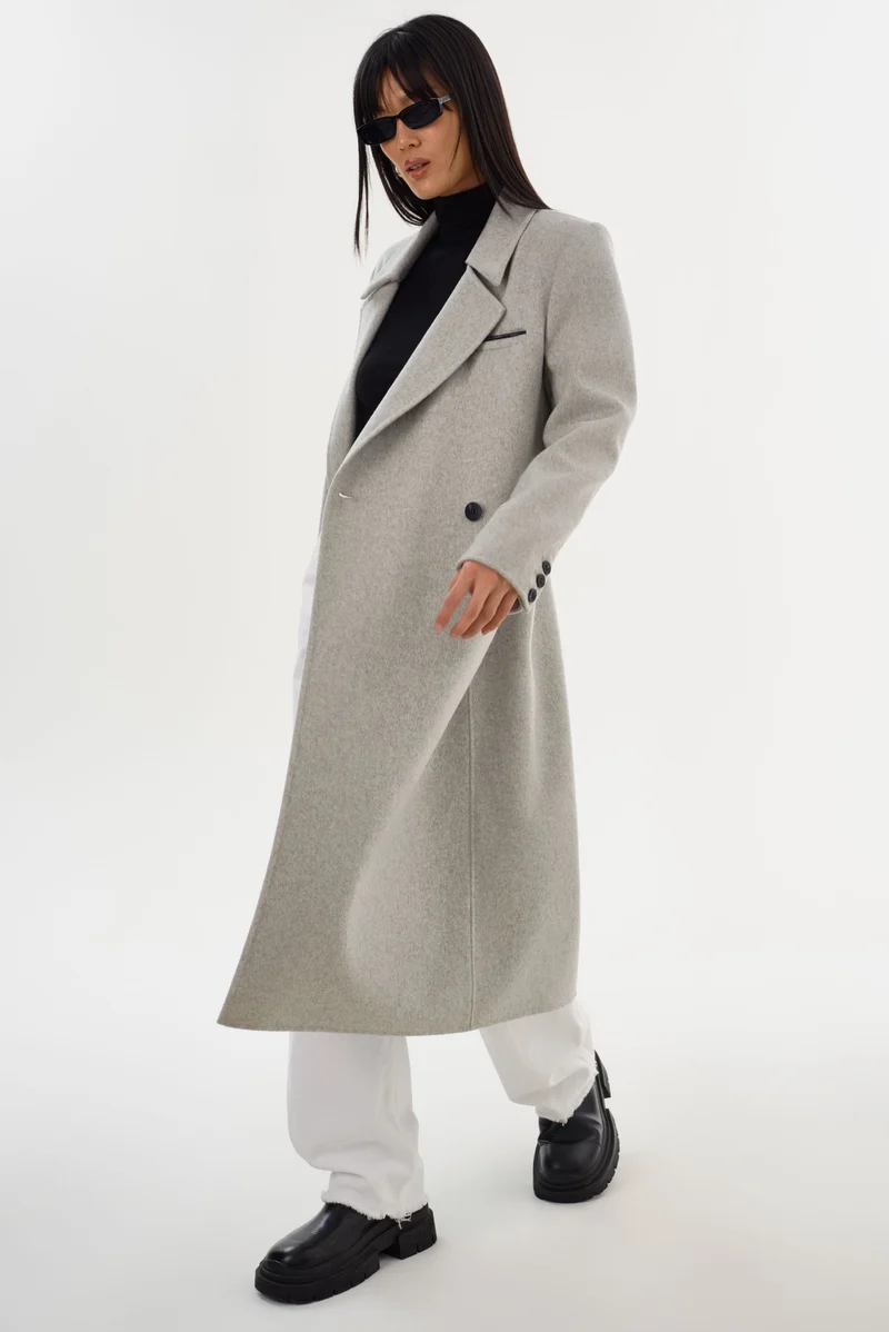 Manteau long en laine Lorelei