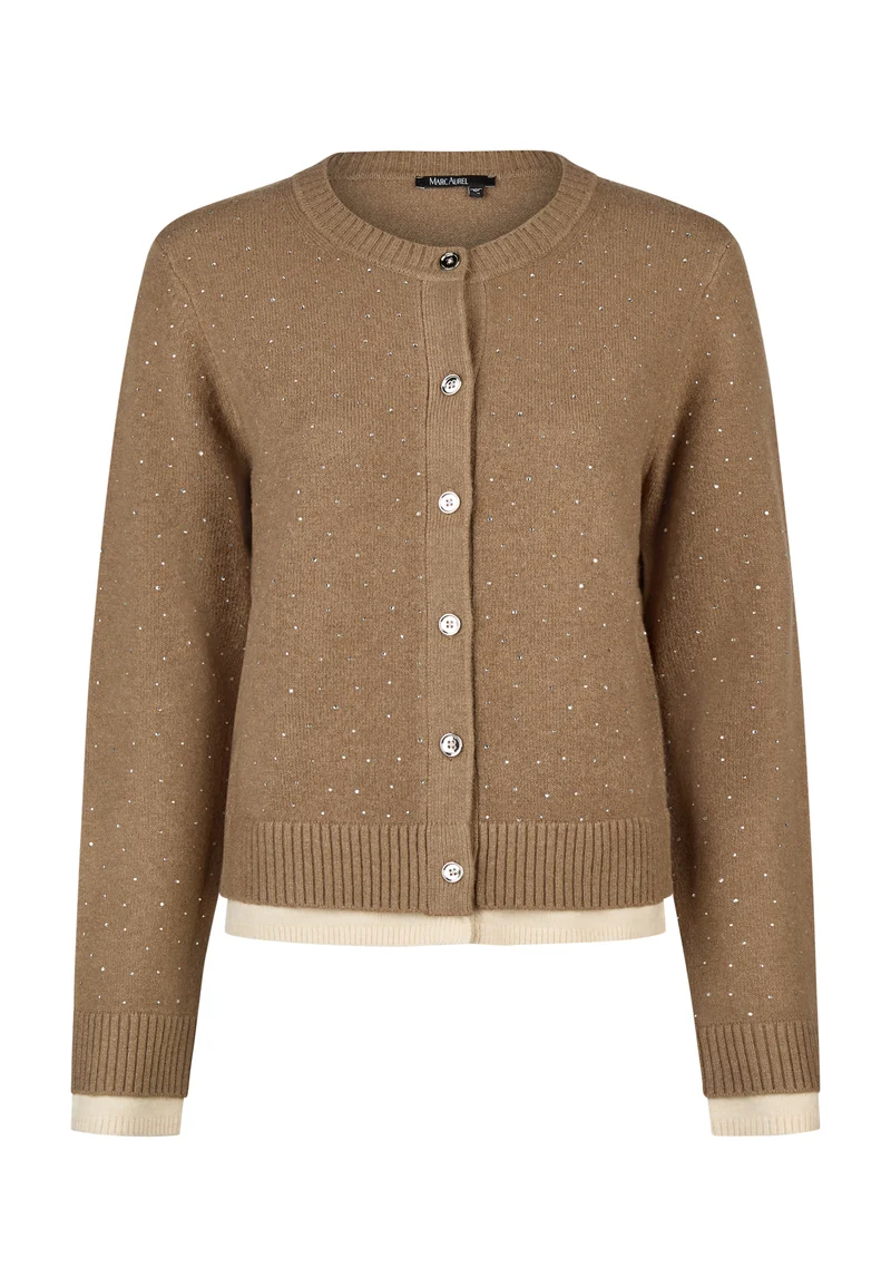 Cardigan scintillant à effet superposé