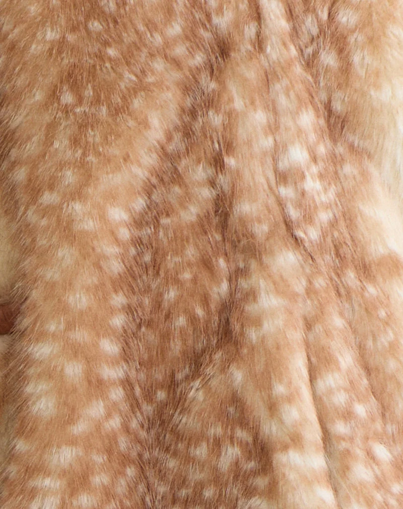 Veste Joji en beige imprimé bambi