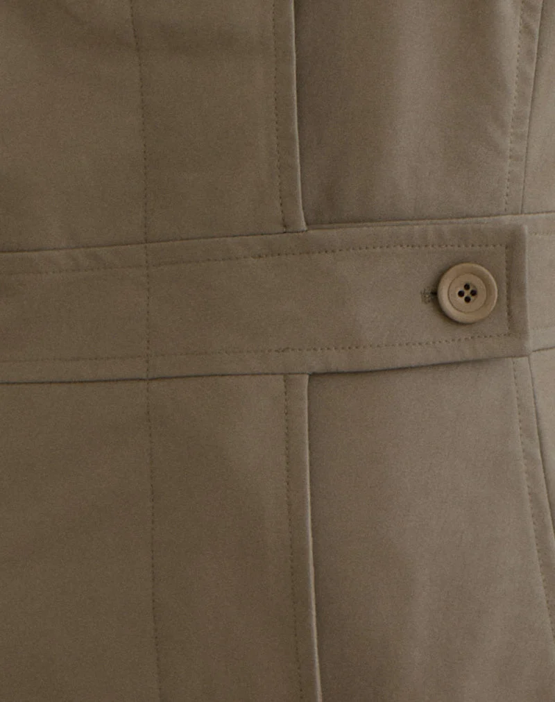 Manteau Riku en PU Mushroom