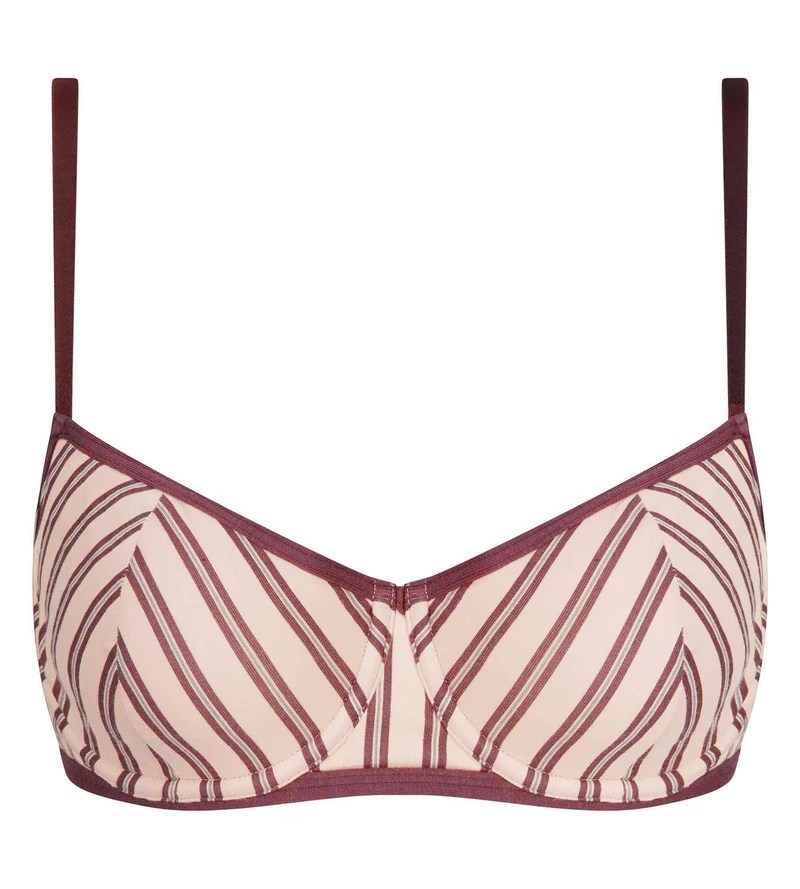 Soutien-gorge corbeille à armatures brun rose Dim x Ines de la Fressange