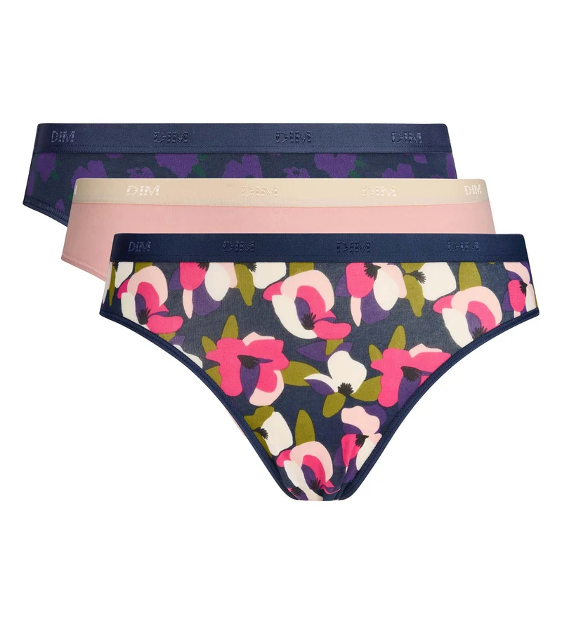 Lot de 3 culottes floral chic Les Pockets Coton