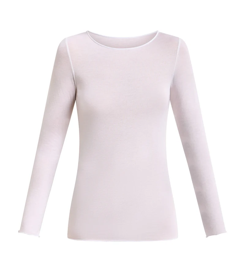 T-shirt col rond blanc Thermal Light