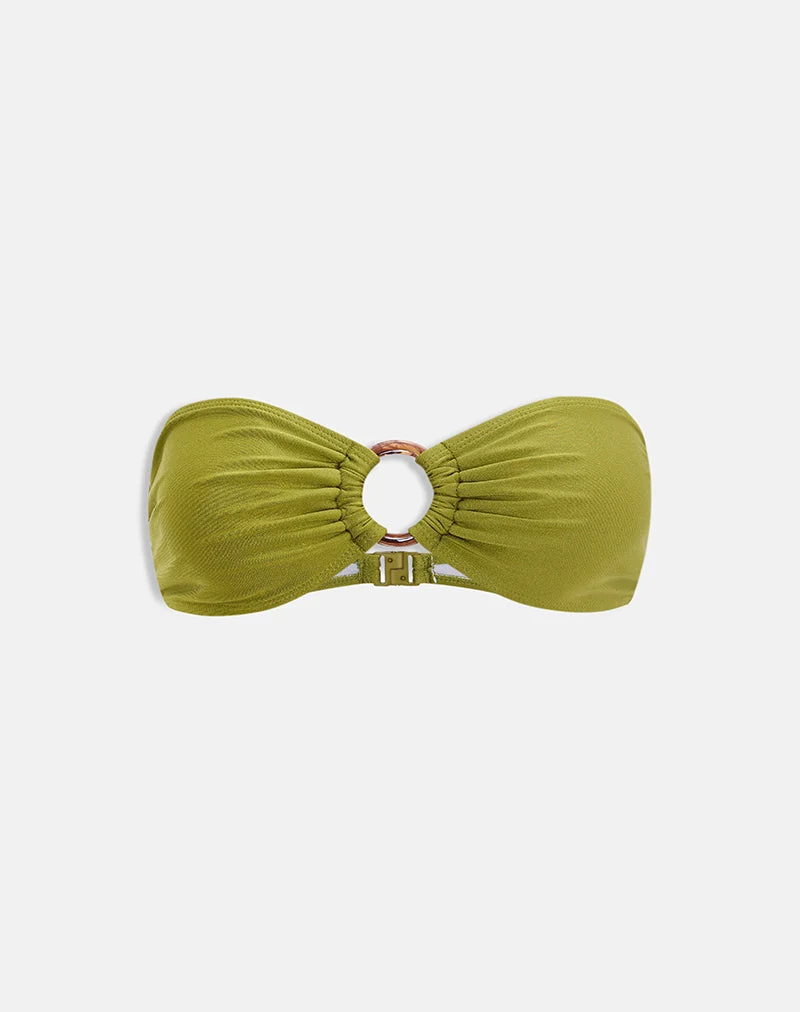 Haut de bikini Sorawa, couleur Olive Shine