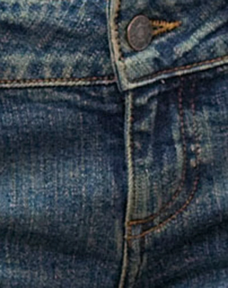 Pantalon capri en denim vert sale