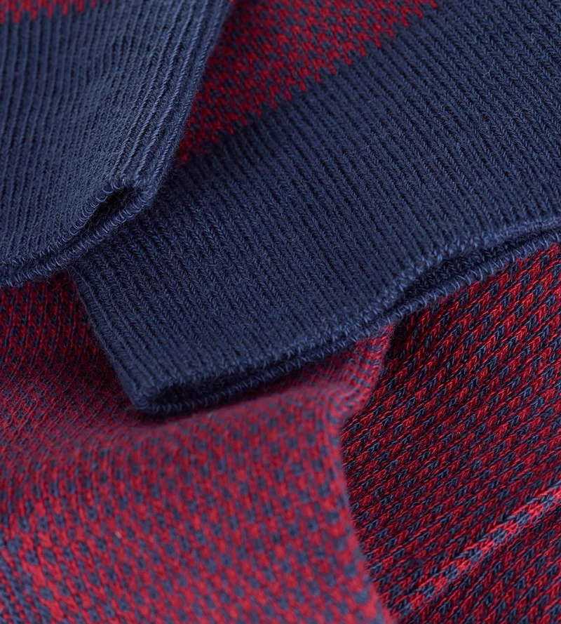 Chaussettes homme coton rouge grenat La Mode