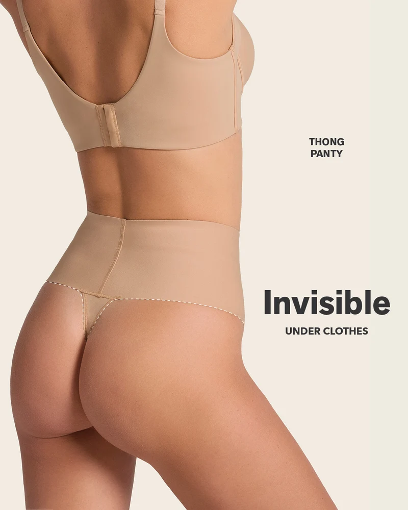 Culotte gainante brésilienne taille haute avec ceinture large pour un contrôle fort