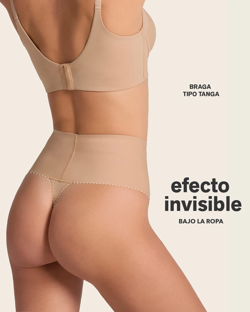 Culotte gainante brésilienne taille haute avec ceinture large pour un contrôle fort